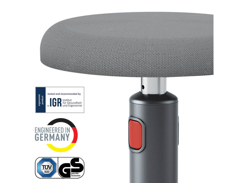 Leitz  Ergo Cosy Active Sitz- & Stehhocker 2-in-1 Samtgrau