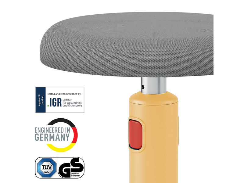 Leitz  Ergo Cosy Active Sitz- & Stehhocker 2-in-1 Warmes Gelb