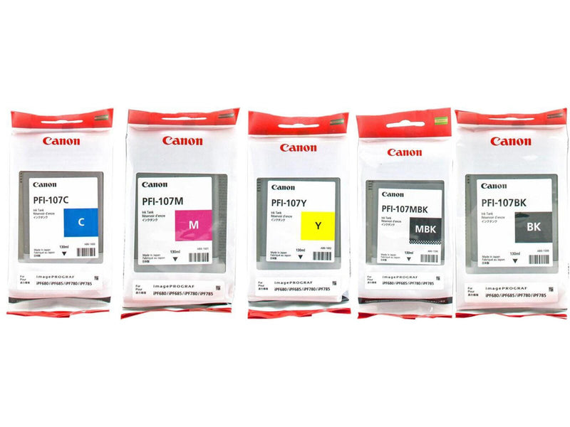 Canon Original PFI-107 Druckerpatronen - 5er Multipack