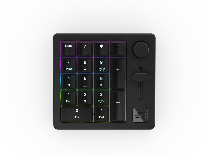 Glorious Numpad - Wireless - Black Slate - Numpad - Universal - Schwarz
