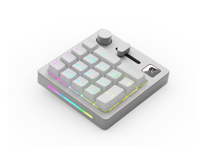 Glorious Numpad - Wireless - White Slate - Numpad - Universal - Weiss