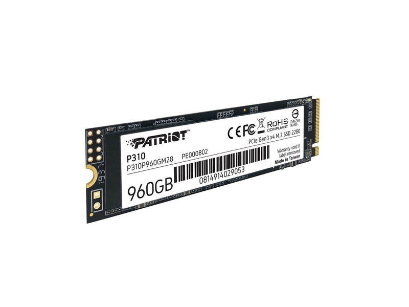 Patriot P310 SSD - 960GB - PCIe 3.0 - M.2 2280
