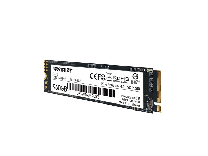Patriot P310 SSD - 960GB - PCIe 3.0 - M.2 2280