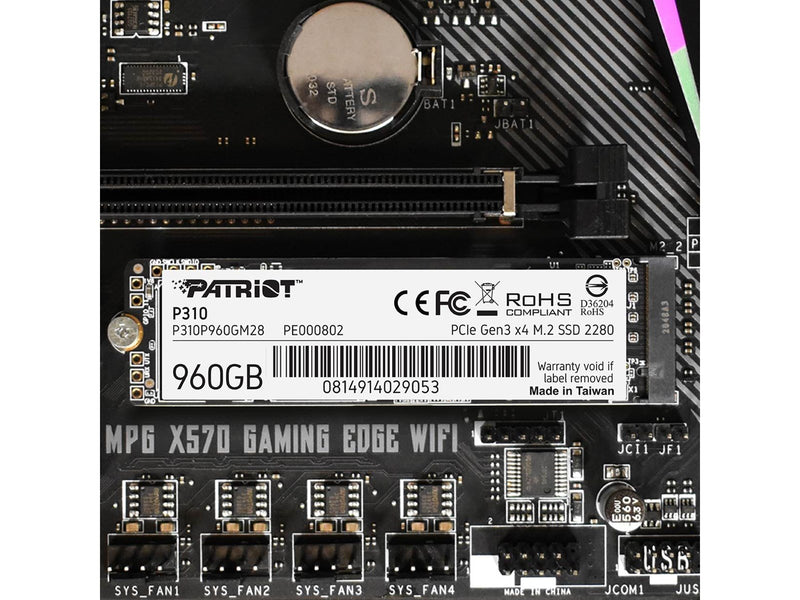 Patriot P310 SSD - 960GB - PCIe 3.0 - M.2 2280