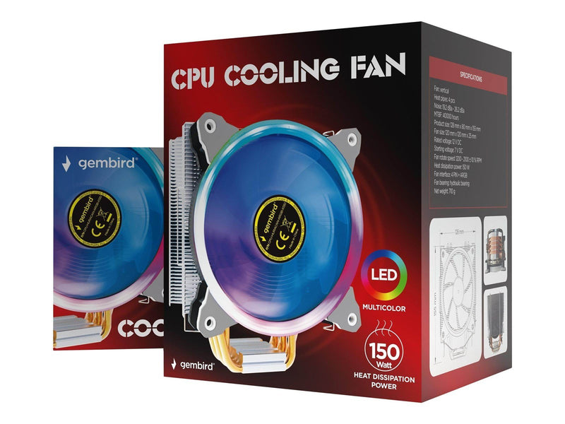 Gembird Huracan X130 - processor cooler (vertical) - CPU-Luftkühler