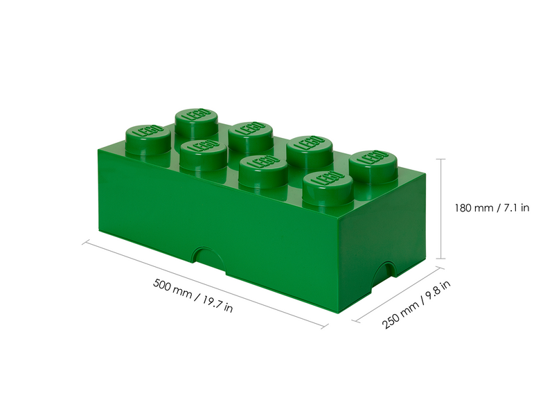LEGO STORAGE BRICK 8 - GREEN