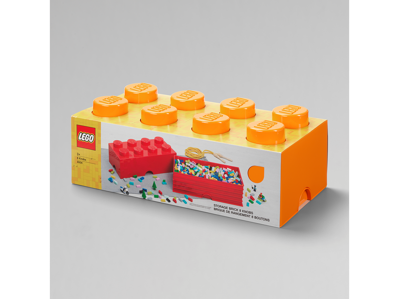 LEGO STORAGE BRICK 8 - ORANGE
