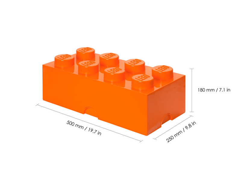 LEGO STORAGE BRICK 8 - ORANGE