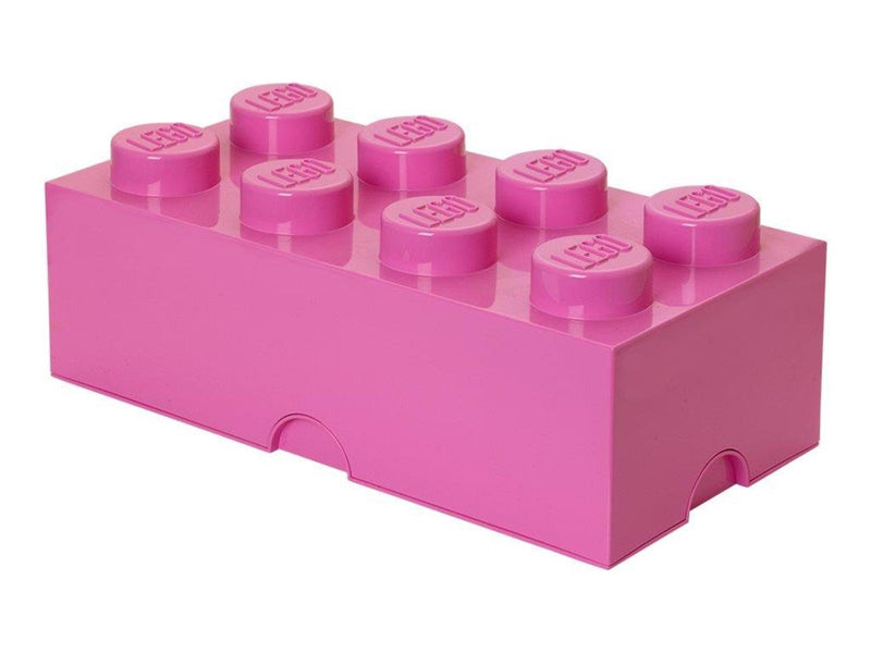 LEGO Aufbewahrungsstein, 8 Noppen, rosa