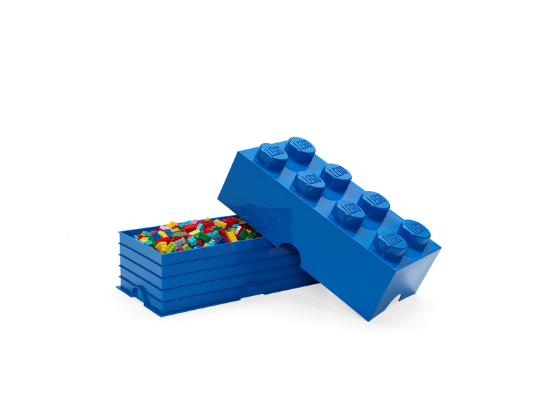 LEGO Aufbewahrungsstein, 8 Noppen, blau