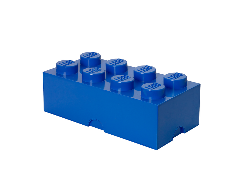 LEGO Aufbewahrungsstein, 8 Noppen, blau