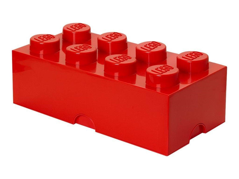 LEGO Aufbewahrungsstein, 8 Noppen, Rot