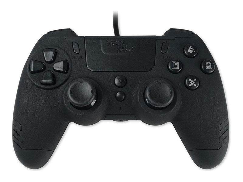 Steelplay Slim Pack Wired Controller - Black - Wired Controller - Sony PlayStation 4