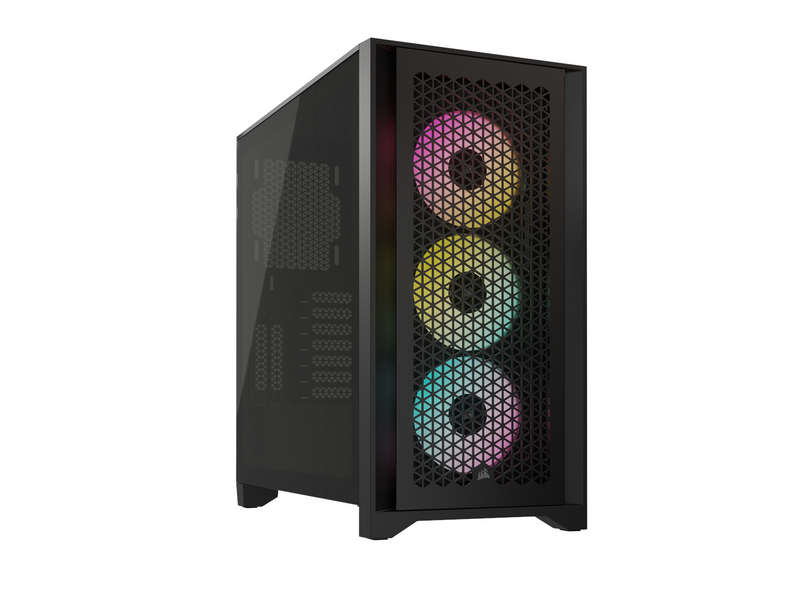 Corsair iCUE 4000D RGB Airflow TG - Black - Gehäuse - Miditower - Schwarz