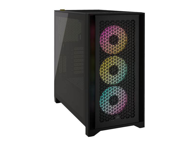 Corsair iCUE 4000D RGB Airflow TG - Black - Gehäuse - Miditower - Schwarz