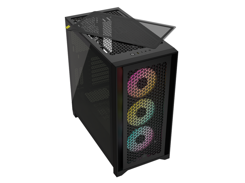 Corsair iCUE 4000D RGB Airflow TG - Black - Gehäuse - Miditower - Schwarz