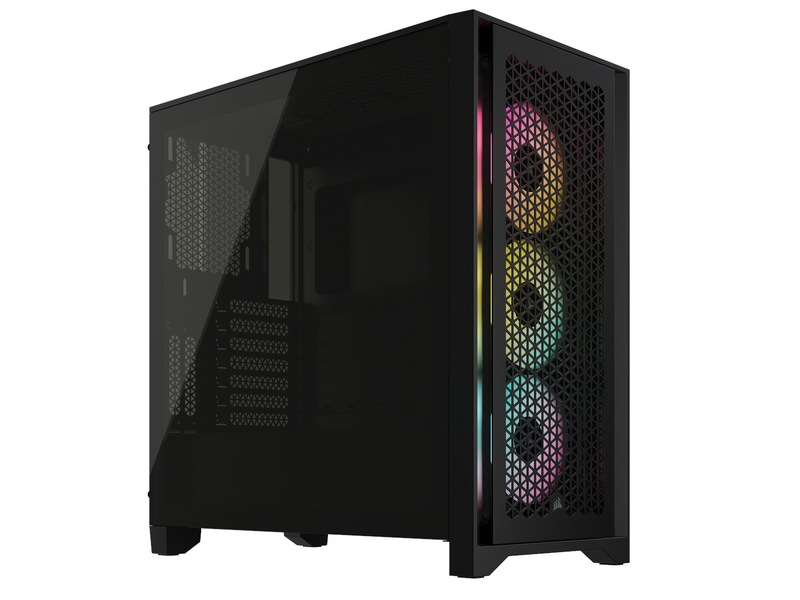 Corsair iCUE 4000D RGB Airflow TG - Black - Gehäuse - Miditower - Schwarz
