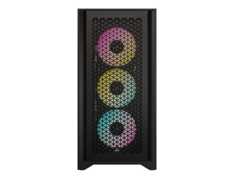 Corsair iCUE 4000D RGB Airflow TG - Black - Gehäuse - Miditower - Schwarz