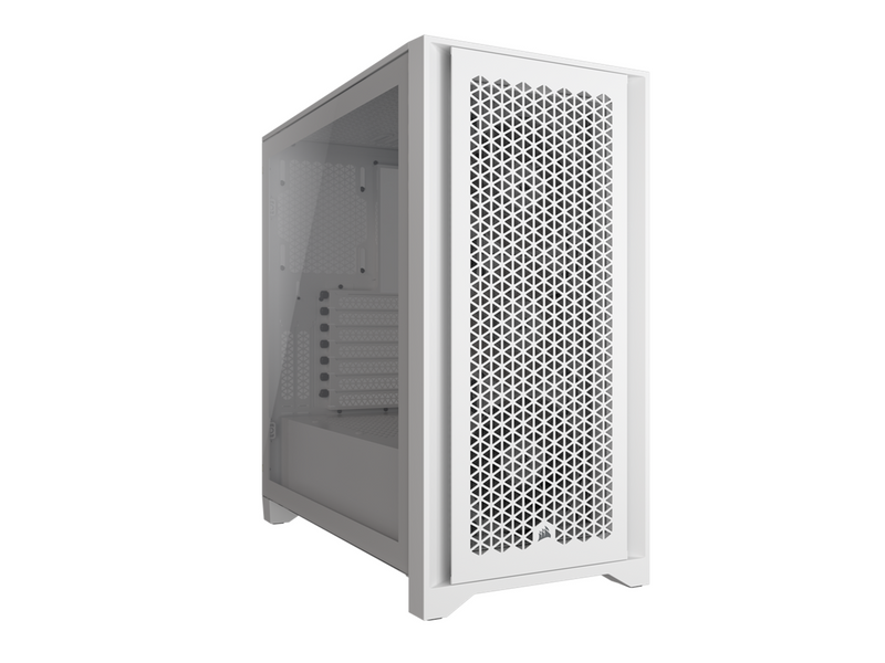 Corsair iCUE 4000D RGB Airflow TG - White - Gehäuse - Miditower - Weiß