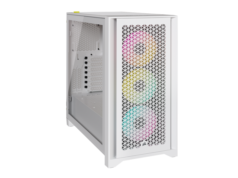 Corsair iCUE 4000D RGB Airflow TG - White - Gehäuse - Miditower - Weiß