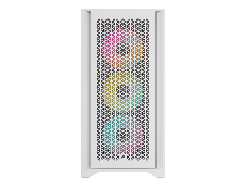 Corsair iCUE 4000D RGB Airflow TG - White - Gehäuse - Miditower - Weiß