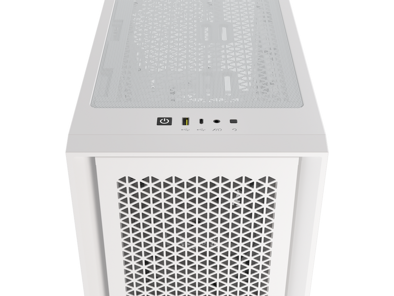 Corsair iCUE 4000D RGB Airflow TG - White - Gehäuse - Miditower - Weiß