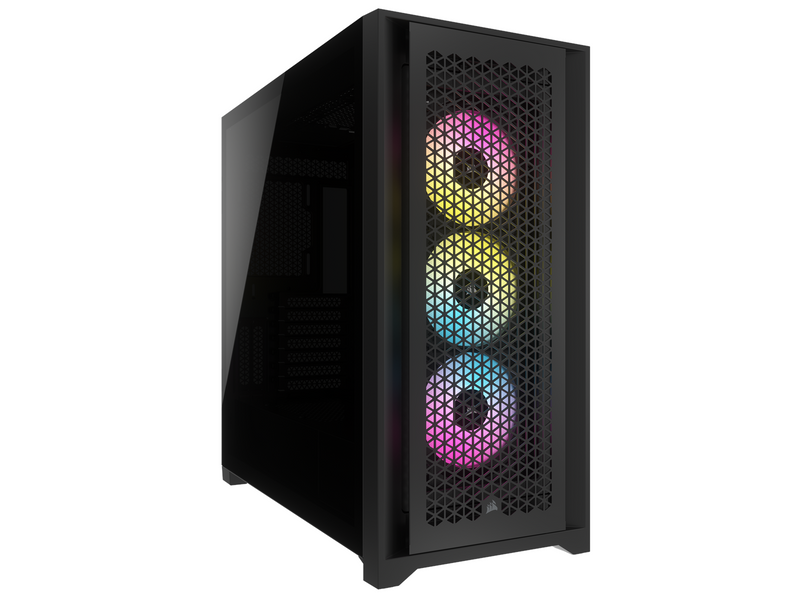 Corsair iCUE 5000D RGB Airflow TG - Black - Gehäuse - Miditower - Schwarz