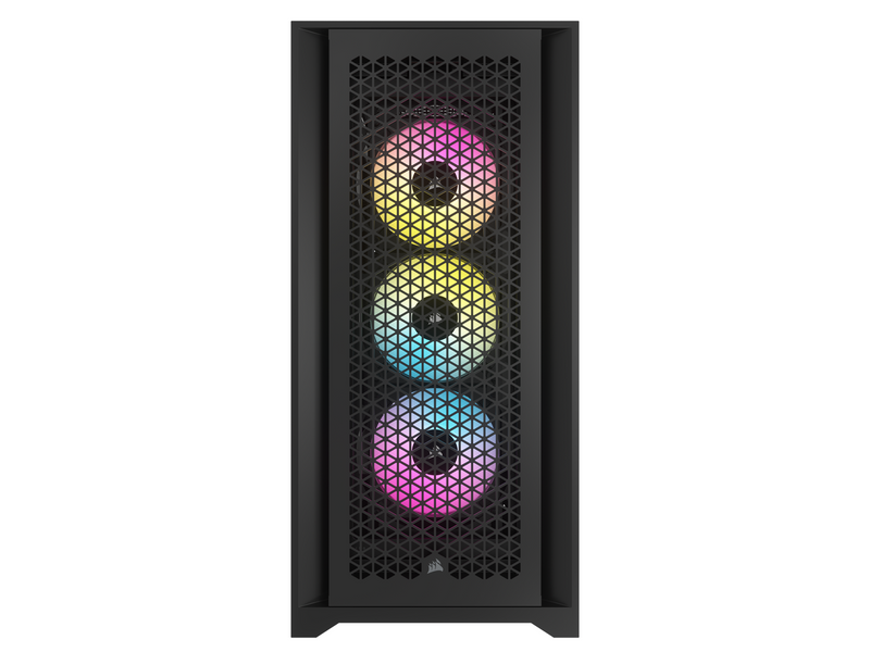 Corsair iCUE 5000D RGB Airflow TG - Black - Gehäuse - Miditower - Schwarz