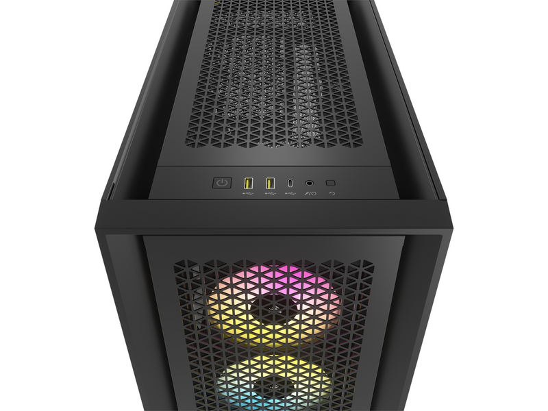 Corsair iCUE 5000D RGB Airflow TG - Black - Gehäuse - Miditower - Schwarz