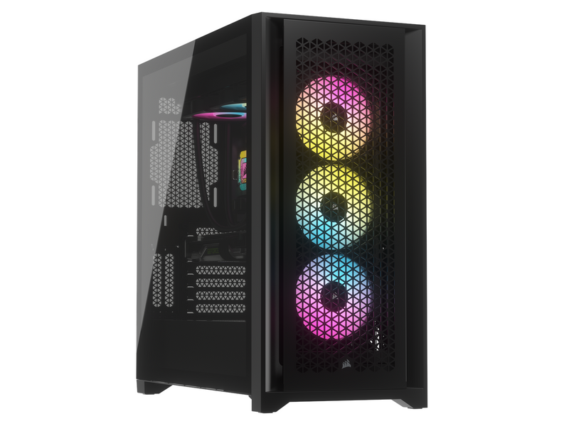 Corsair iCUE 5000D RGB Airflow TG - Black - Gehäuse - Miditower - Schwarz