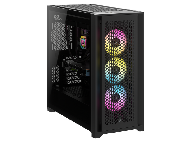 Corsair iCUE 5000D RGB Airflow TG - Black - Gehäuse - Miditower - Schwarz
