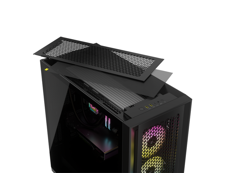 Corsair iCUE 5000D RGB Airflow TG - Black - Gehäuse - Miditower - Schwarz