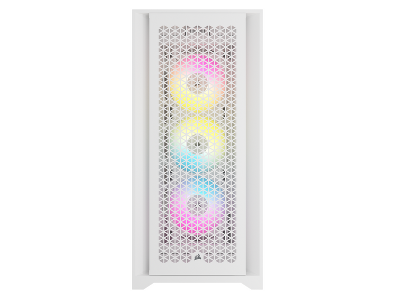 Corsair iCUE 5000D RGB Airflow TG - White - Gehäuse - Miditower - Weiß