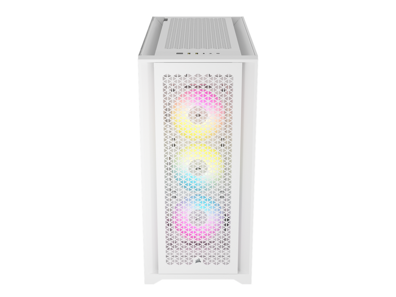 Corsair iCUE 5000D RGB Airflow TG - White - Gehäuse - Miditower - Weiß