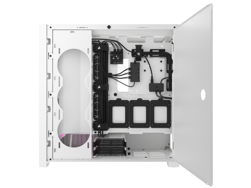Corsair iCUE 5000D RGB Airflow TG - White - Gehäuse - Miditower - Weiß