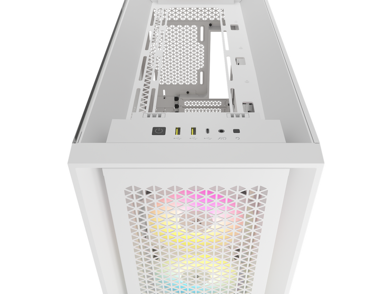 Corsair iCUE 5000D RGB Airflow TG - White - Gehäuse - Miditower - Weiß