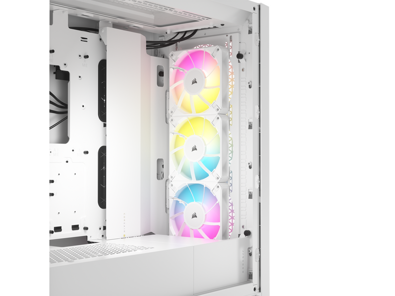 Corsair iCUE 5000D RGB Airflow TG - White - Gehäuse - Miditower - Weiß
