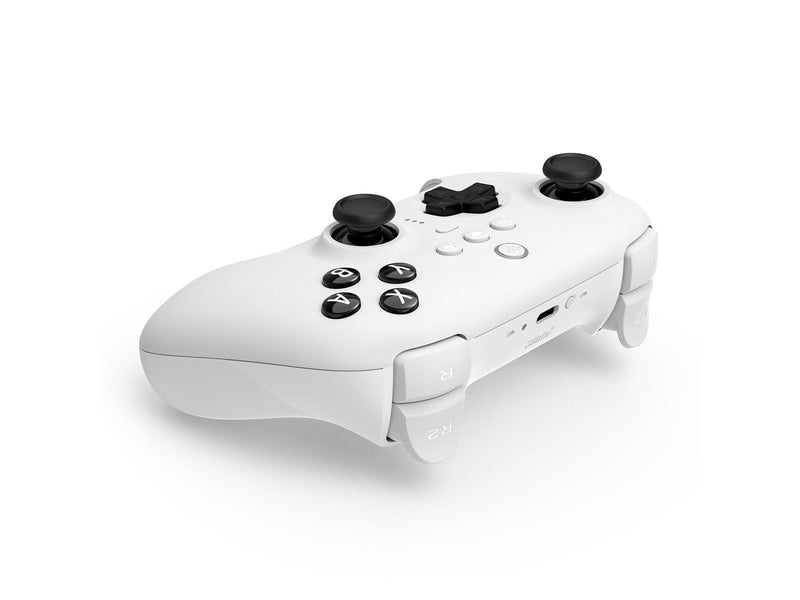 8BitDo Ultimate Bluetooth Controller w/ Charging Dock - White - Wireless - Nintendo Switch