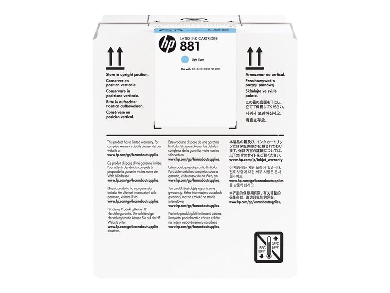 HP 881 / CR335A High Capacity Ligh Cyan Ink - Tintenpatrone Helles Cyan