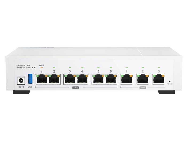 QNAP QHora-322 3x 10GBASE-T (10G/5G/2.5G/1G/100M) + 6x 2.5GbE (RJ45) - Router