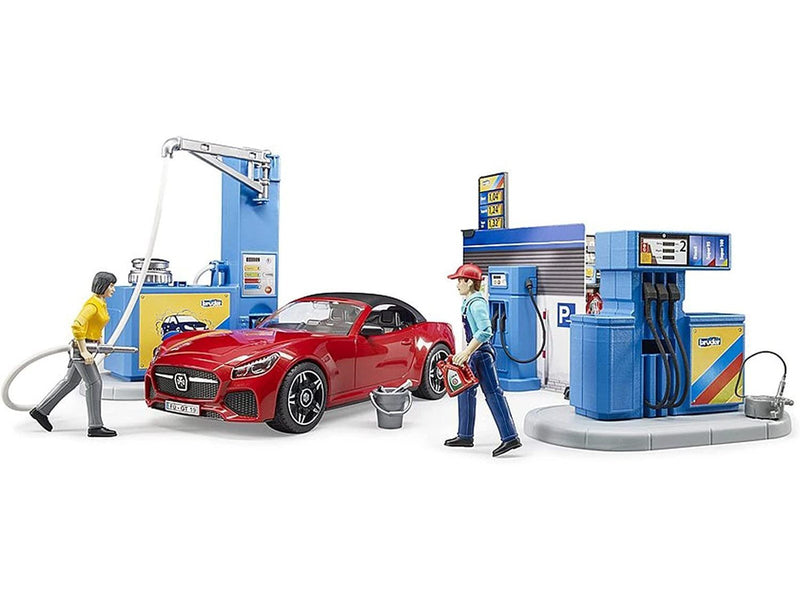 Bruder BWorld Petrol Station and car wash