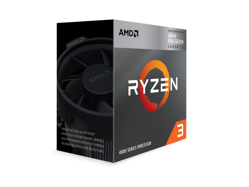 AMD Ryzen 3 4300G Wraith Stealth CPU - 4 Kerne - 3.8 GHz - AMD AM4 - AMD Boxed (mit Kühler)