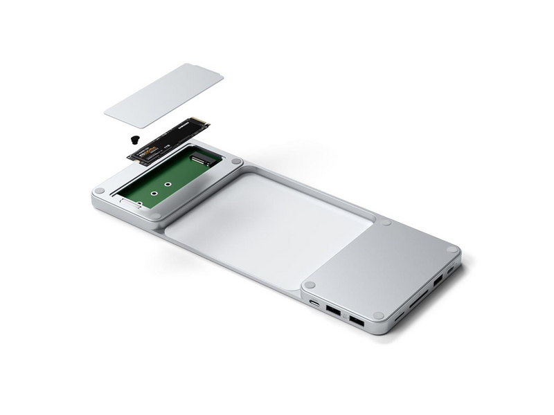 Satechi USB-C Slim Dock for the 24" iMac (2021) - Silver