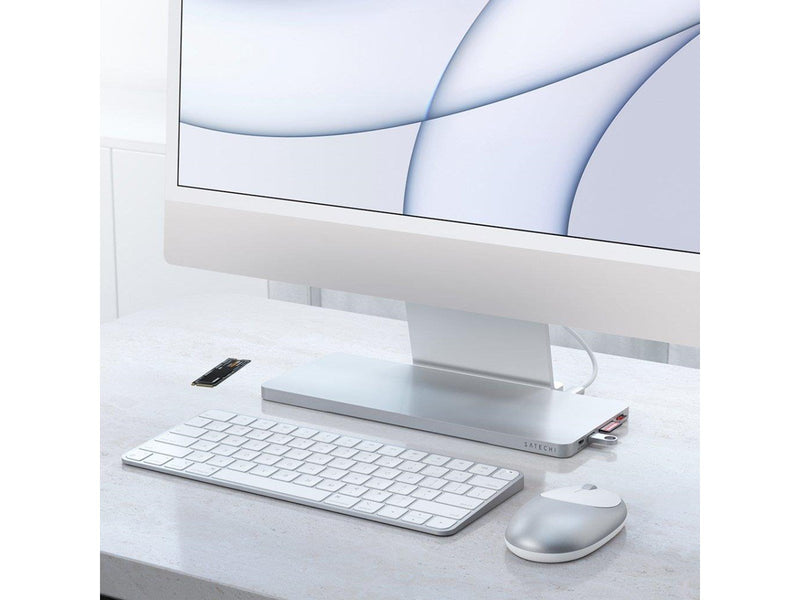 Satechi USB-C Slim Dock for the 24" iMac (2021) - Silver