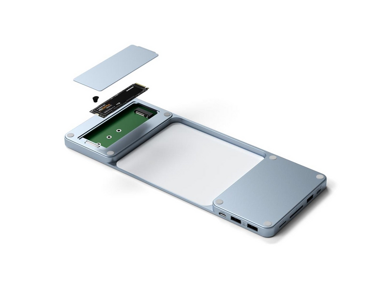 Satechi USB-C Slim Dock for the 24" iMac (2021) - Blue