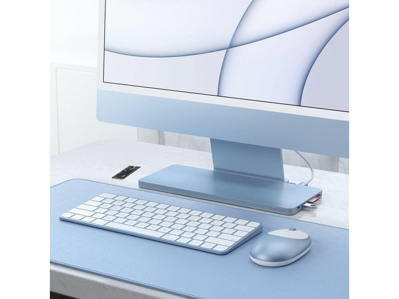 Satechi USB-C Slim Dock for the 24" iMac (2021) - Blue