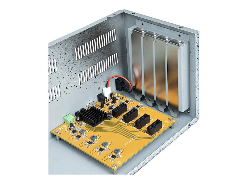 StarTech.com 4-Slot PCIe Expansion Chassis with PCIe x2 Host Card PCIe 2.0 - 10Gbps External PCIe Slots for Desktops/Servers PCI