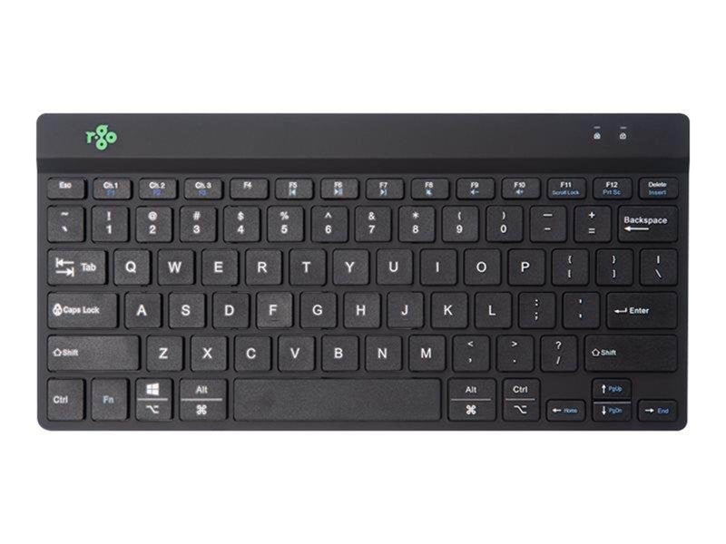 R-Go Tools R-Go Compact Break - keyboard - multi device - QWERTZ - US English - black - Tastaturen - US-Englisch - Schwarz