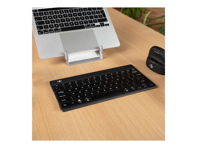 R-Go Tools R-Go Compact Break - keyboard - multi device - QWERTZ - US English - black - Tastaturen - US-Englisch - Schwarz