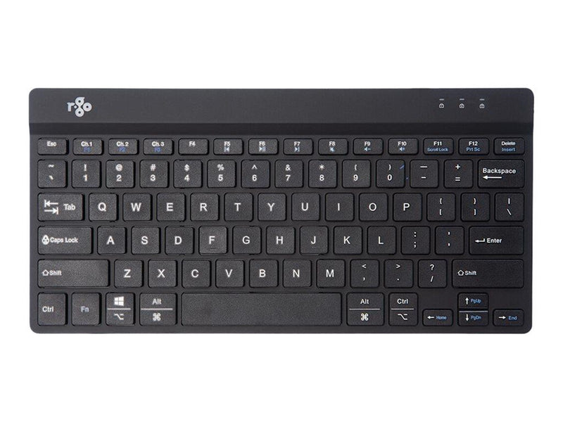R-Go Tools R-Go Compact Break - keyboard - multi device - QWERTZ - US English - black - Tastaturen - US-Englisch - Schwarz